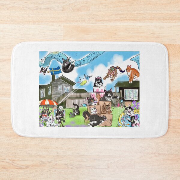 Item preview, Summer House Cat Party  designed and sold by HappyPawtraits.