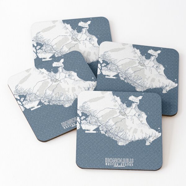 Item preview, Mapa de la ciudad de Honolulu de Hawaii, EE. UU. - Costa designed and sold by deMAP.
