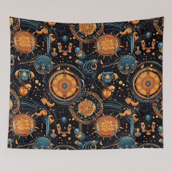 Item preview, Cosmic Fantasy Pattern - Vintage Time Machines designed and sold by GiveMeMood.