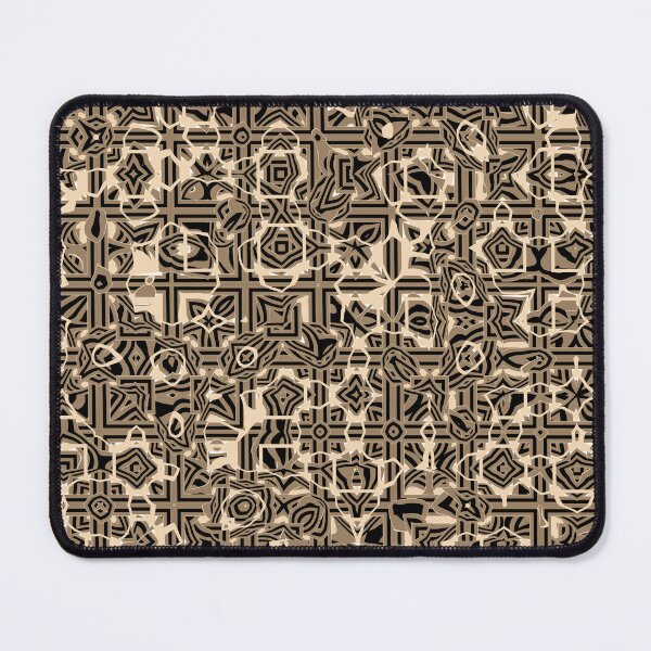 Item preview, Abstract Lattice Floral Pattern in Copper Black and Gold designed and sold by Trevor Hirst.