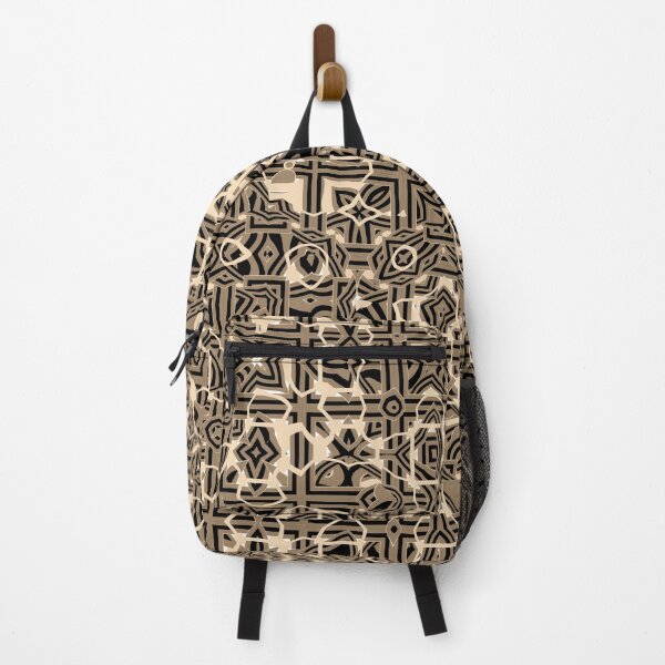 Item preview, Abstract Lattice Floral Pattern in Copper Black and Gold designed and sold by Trevor Hirst.