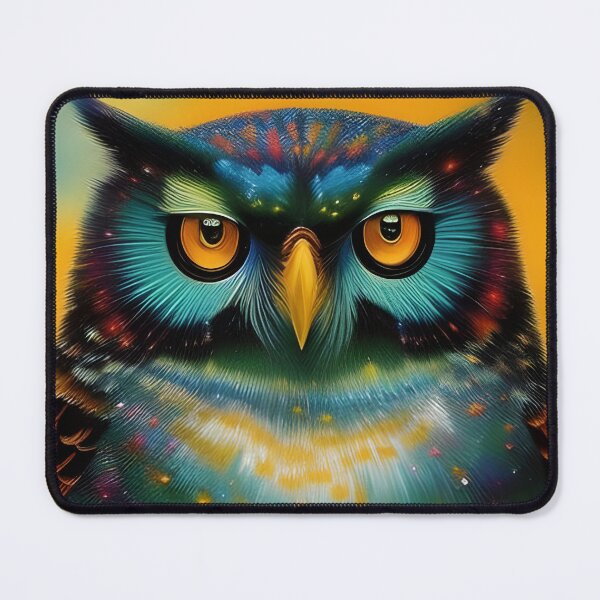 Item preview, Colourful Owl portrait, impasto, Ai Generated Art  designed and sold by ACC .
