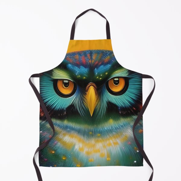 Item preview, Colourful Owl portrait, impasto, Ai Generated Art designed and sold by ACC .