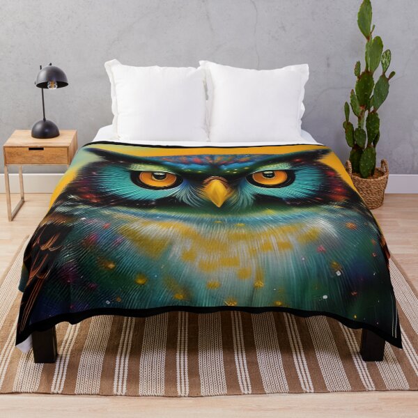 Item preview, Colourful Owl portrait, impasto, Ai Generated Art  designed and sold by ACC .