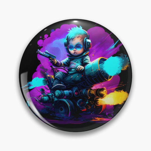 Item preview, Babyboy cyberpunk with space battleship 4 designed and sold by Finity Atelier.