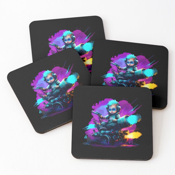 Item preview, Babyboy cyberpunk with space battleship 4 designed and sold by Finity Atelier.