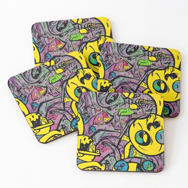 Item preview, Crazy, abstract, colorful doodle designed and sold by Slepy13.