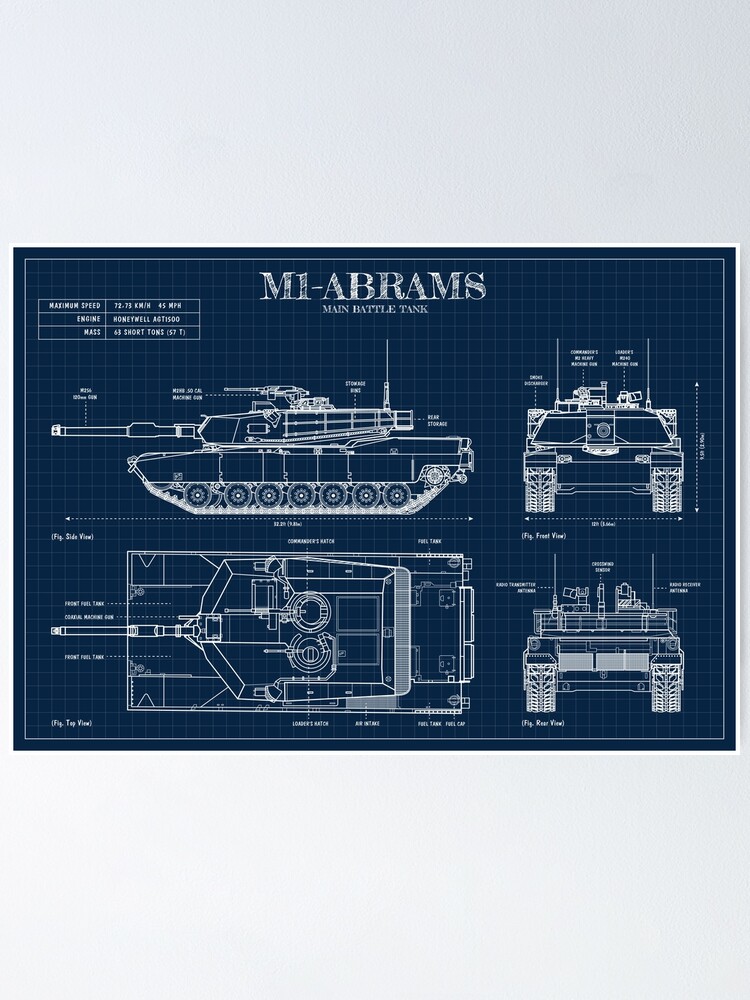 M1 Abrams Tank Shield Poster for Sale by StrongVlad