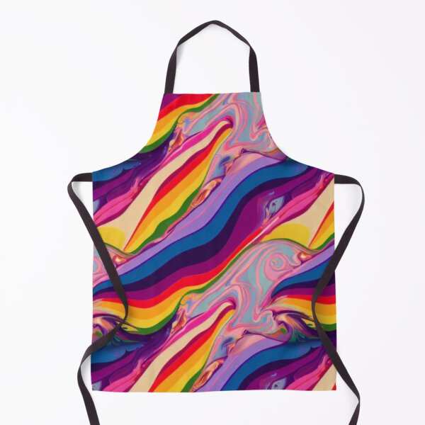 Item preview, Colorful Rainbow Waves Pattern  designed and sold by BubbleSpy.