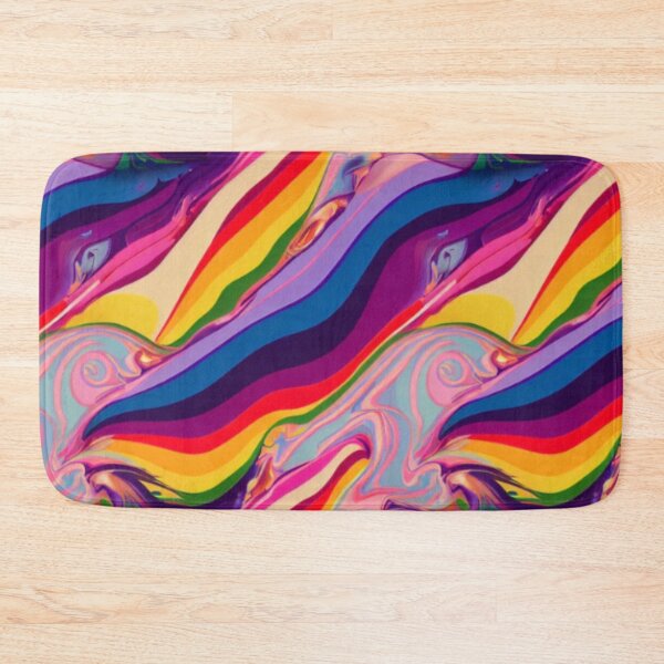 Item preview, Colorful Rainbow Waves Pattern  designed and sold by BubbleSpy.