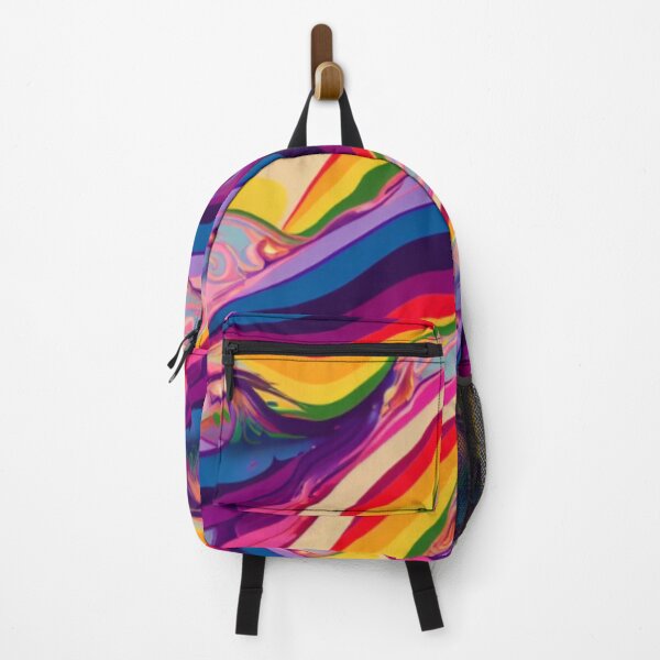 Item preview, Colorful Rainbow Waves Pattern  designed and sold by BubbleSpy.