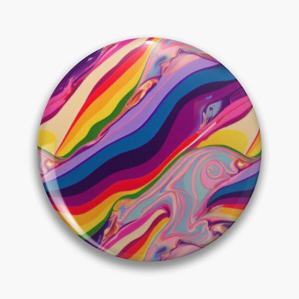 Item preview, Colorful Rainbow Waves Pattern  designed and sold by BubbleSpy.