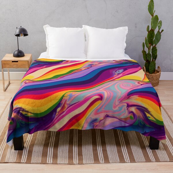 Item preview, Colorful Rainbow Waves Pattern  designed and sold by BubbleSpy.