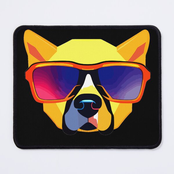 Item preview, cute dog painted with sunglasses designed and sold by MacLis.