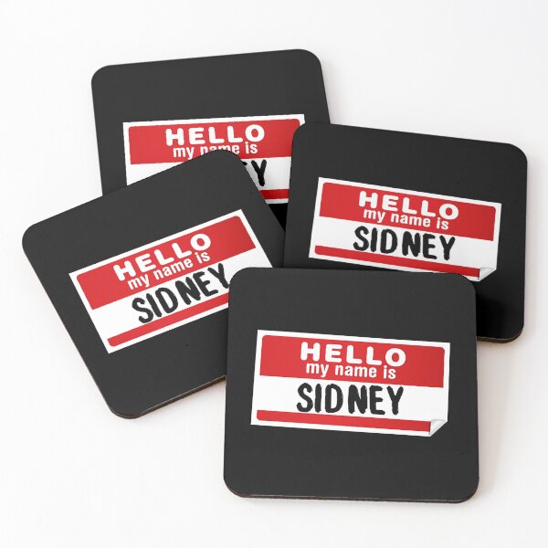 Item preview, Hello My Name Is Sidney Name Tag designed and sold by MathieuBerGoug.
