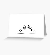 rugby oh fight player Greeting Card