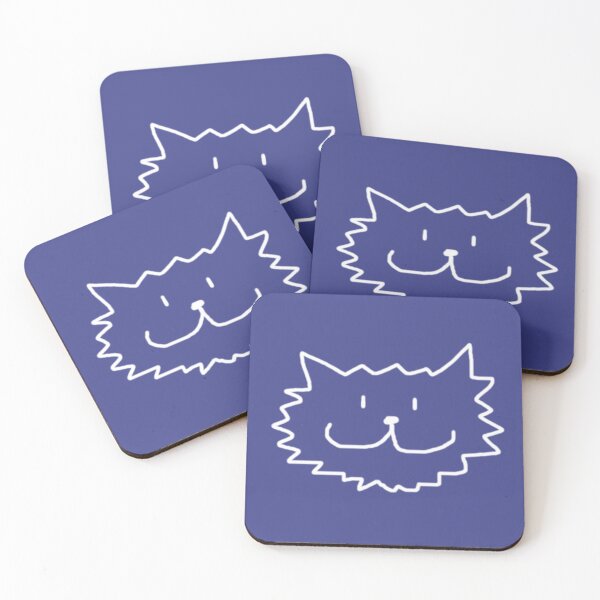 Item preview, White cat with smile designed and sold by Grzegorz Majerski.