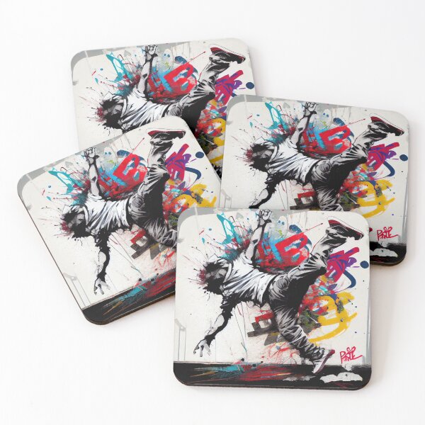 Item preview, Colorful Dance Graffiti Art Wall designed and sold by BubbleSpy.