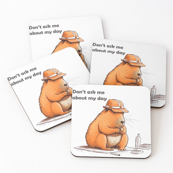 Aperçu de l'œuvre Mauvaise journée au travail Capybara créée et vendue par Capybearable.
