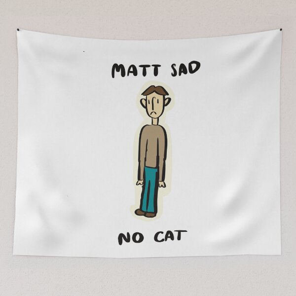Item preview, matt sad no cat designed and sold by flo-doodles.