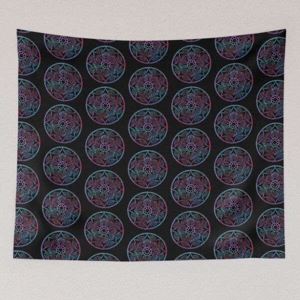 Item preview, Colorful pattern mandala floral design  designed and sold by Souushop.