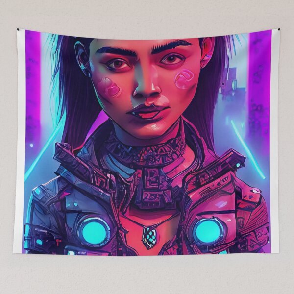 Item preview, Cyberpunk Protagonist - Female - 2 designed and sold by SaturnSix.
