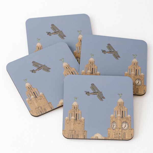 Item preview, Swordfish past the Royal Liver Building designed and sold by Paul Madden.