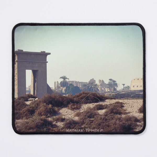 Item preview, Karnak temple, rear view from the countryside, vintage photo, old postcard inspiration, ancient Egypt photography designed and sold by art-of-egypt.