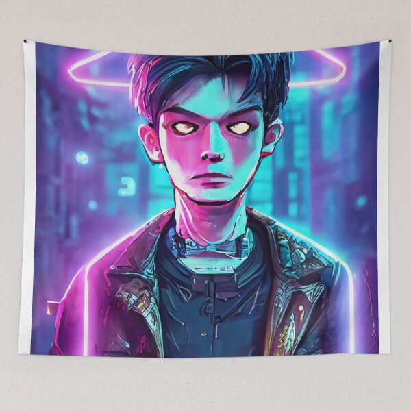 Item preview, Cyberpunk Protagonist - Male - 2 designed and sold by SaturnSix.
