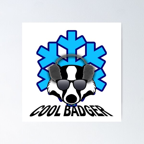 Cool Badger Poster