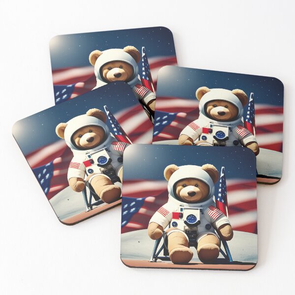 Item preview, Teddy in a Space suit sitting on a deck chair on the Moon designed and sold by Colin Bentham.