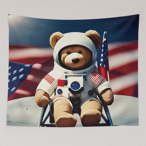 Item preview, Teddy in a Space suit sitting on a deck chair on the Moon designed and sold by Colin Bentham.