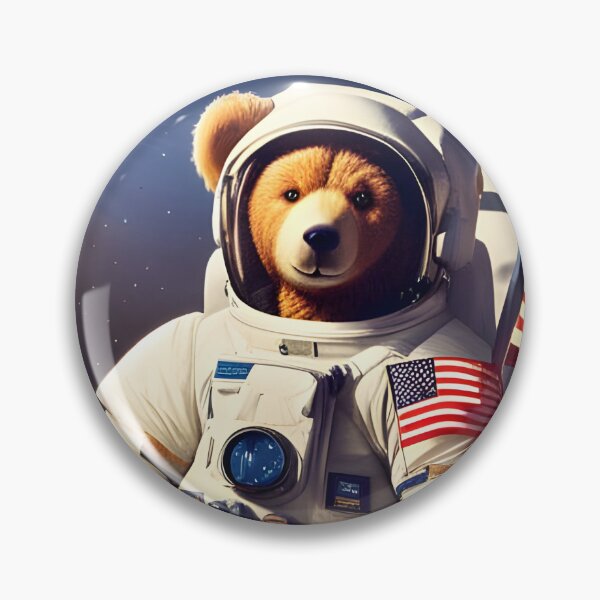 Item preview, Teddy in a Space suit sitting on a deck chair on the Moon designed and sold by Colin Bentham.
