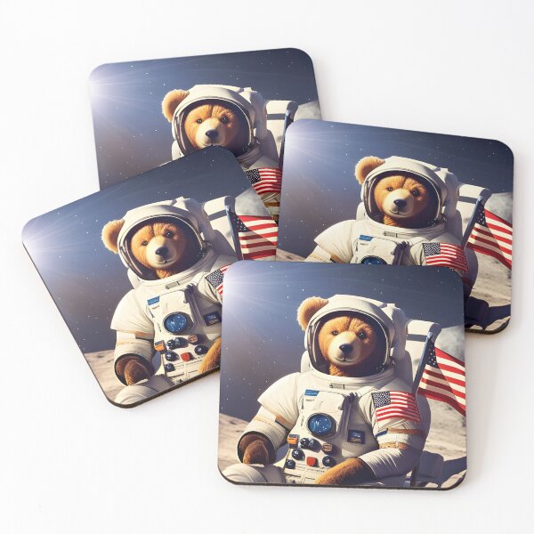 Item preview, Teddy in a Space suit sitting on a deck chair on the Moon designed and sold by Colin Bentham.