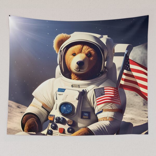 Item preview, Teddy in a Space suit sitting on a deck chair on the Moon designed and sold by Colin Bentham.