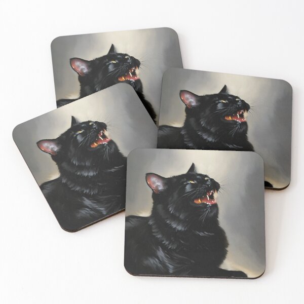 Item preview, Midnight Laughter: The Mirthful Black Cat designed and sold by BeniSof.