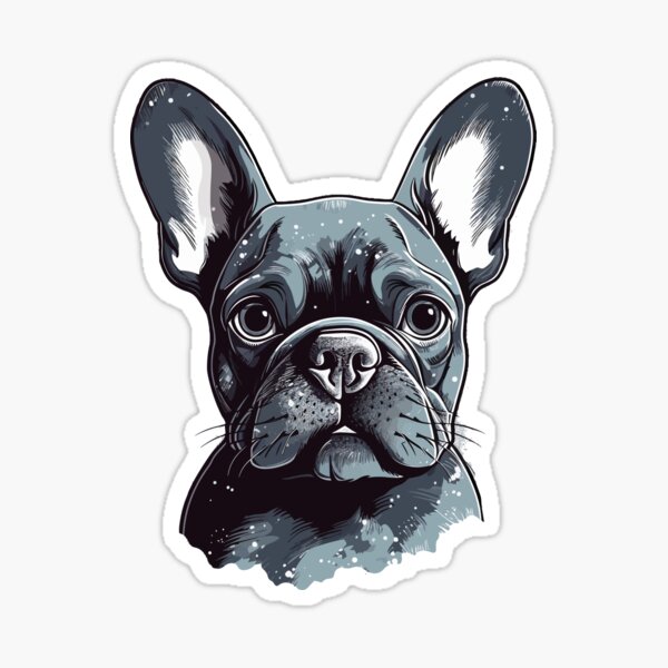Charming French Bulldog T-Shirt Sticker