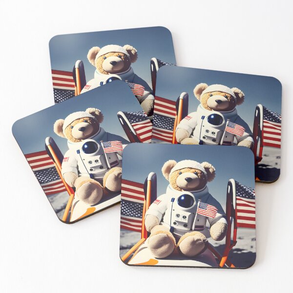 Item preview, Teddy in a Space suit sitting on a deck chair on the Moon designed and sold by Colin Bentham.