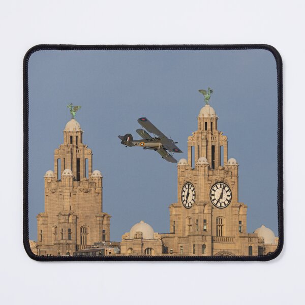 Item preview, Swordfish flying past the Liver Building designed and sold by Paul Madden.