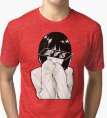 LOVE(Japanese) - Sad Japanese Aesthetic Tri-blend T-Shirt