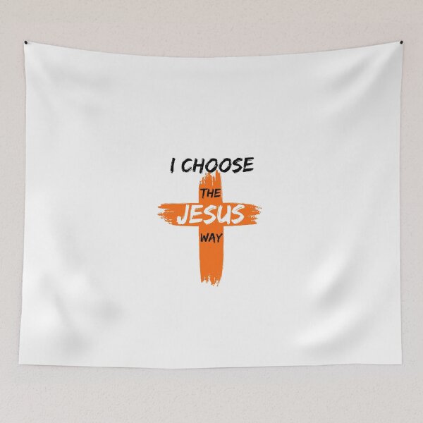 Item preview, I Choose the Jesus Way tee shirt, t-shirt, mug, cup, design designed and sold by JillySheeks.