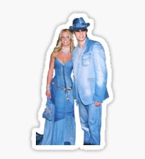 Britney Spears and Justin Timberlake Denim Sticker