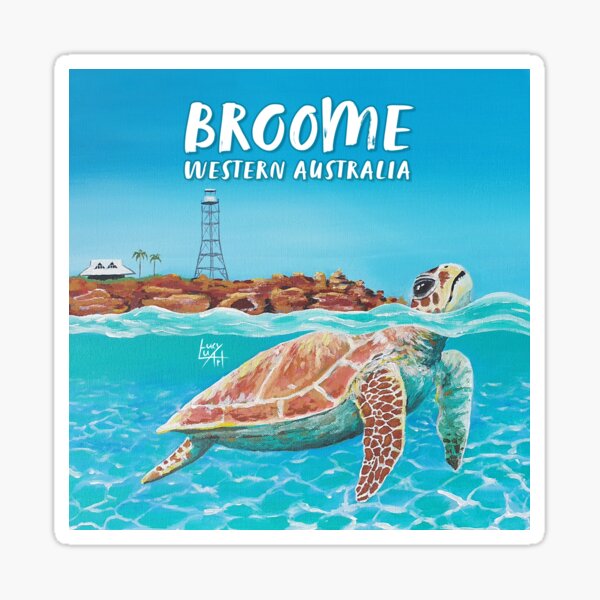 Turtle Broome Western Australia Sticker