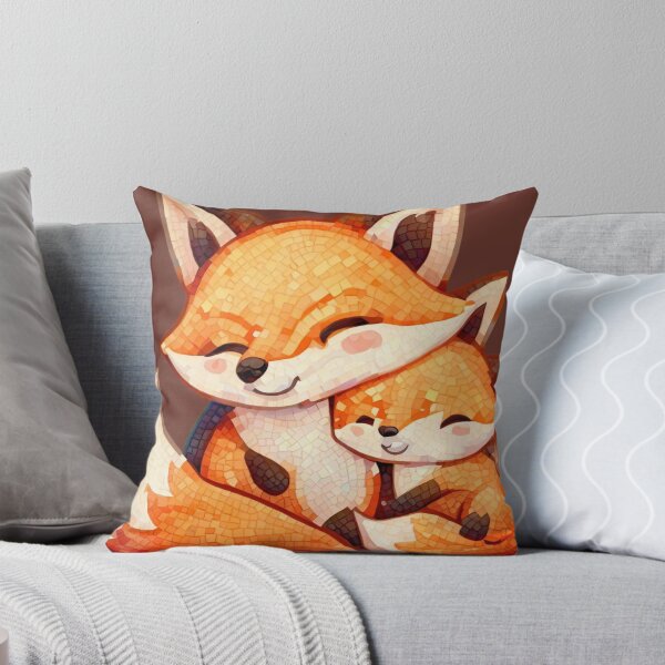 Item preview, Cute Baby and Mommy Fox Mosaic 2 designed and sold by AlpacaSmokes.
