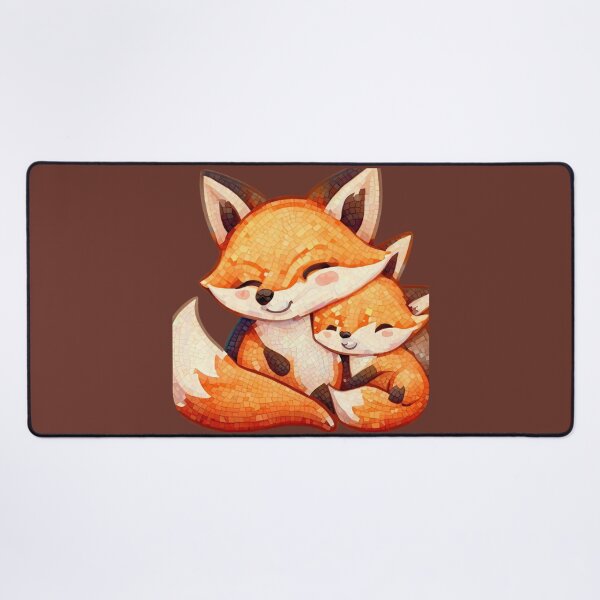 Item preview, Cute Baby and Mommy Fox Mosaic 2 designed and sold by AlpacaSmokes.