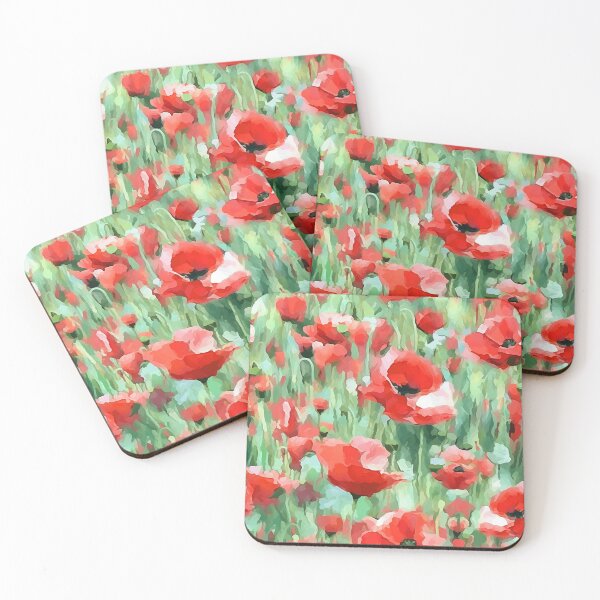 Item preview, Impressionist Poppy Field designed and sold by AntiqueImages.