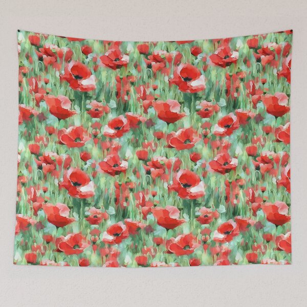 Item preview, Impressionist Poppy Field designed and sold by AntiqueImages.