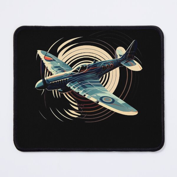 Item preview, Spitfire Airplane Vintage Pilot Aviator Military Warbirds designed and sold by farhanhafeez.