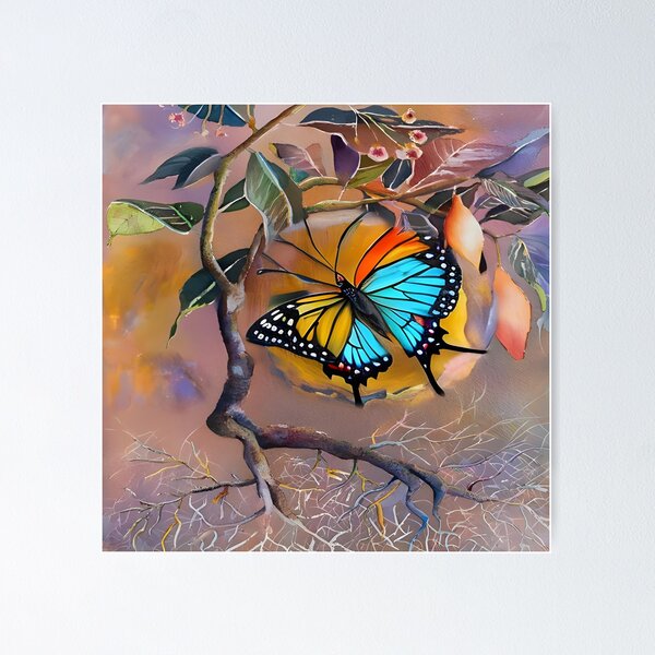 Item preview, Iboga Yellow Blue Butterfly designed and sold by christineiris.