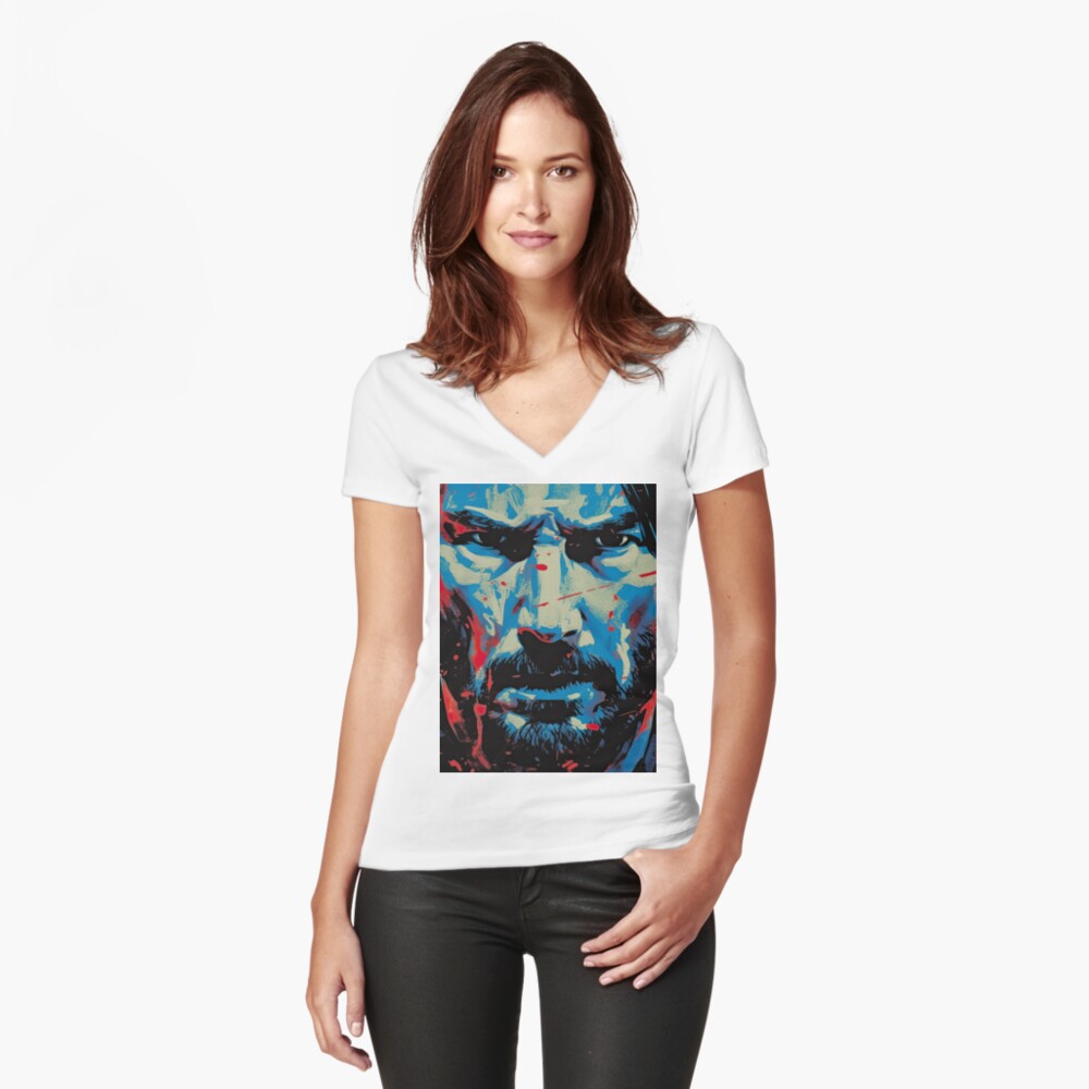 Artikel-Vorschau von Tailliertes T-Shirt mit V-Ausschnitt, designt und verkauft von LunarLandscapes.